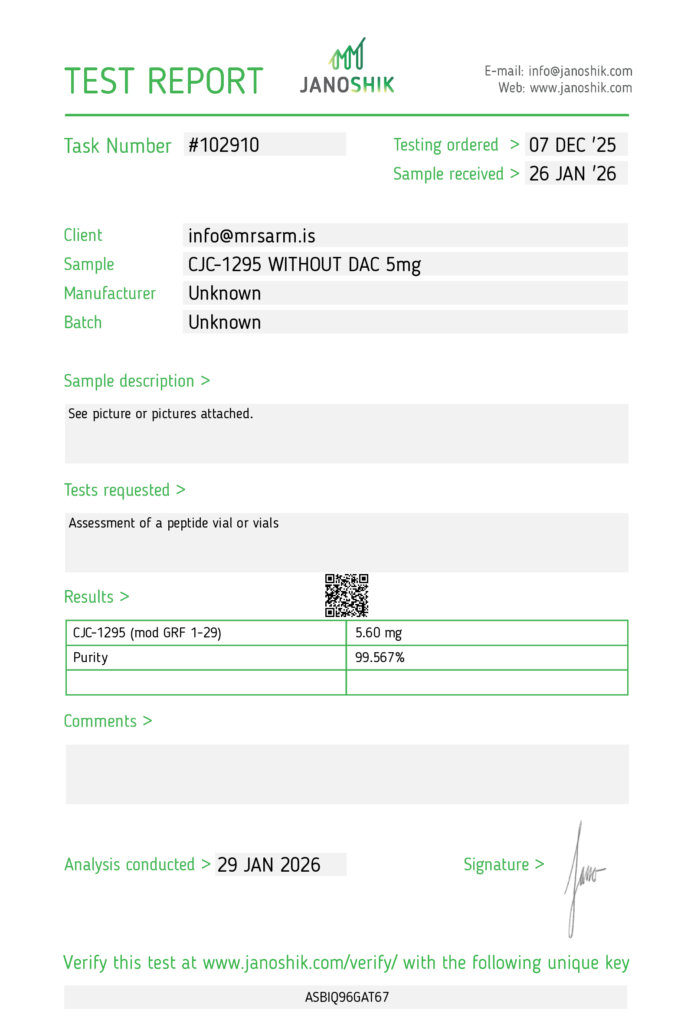 MR SARM HPLC Test Results 15 mr sarm australia cjcwithoutdac