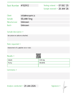 mr sarm australia selank5mg
