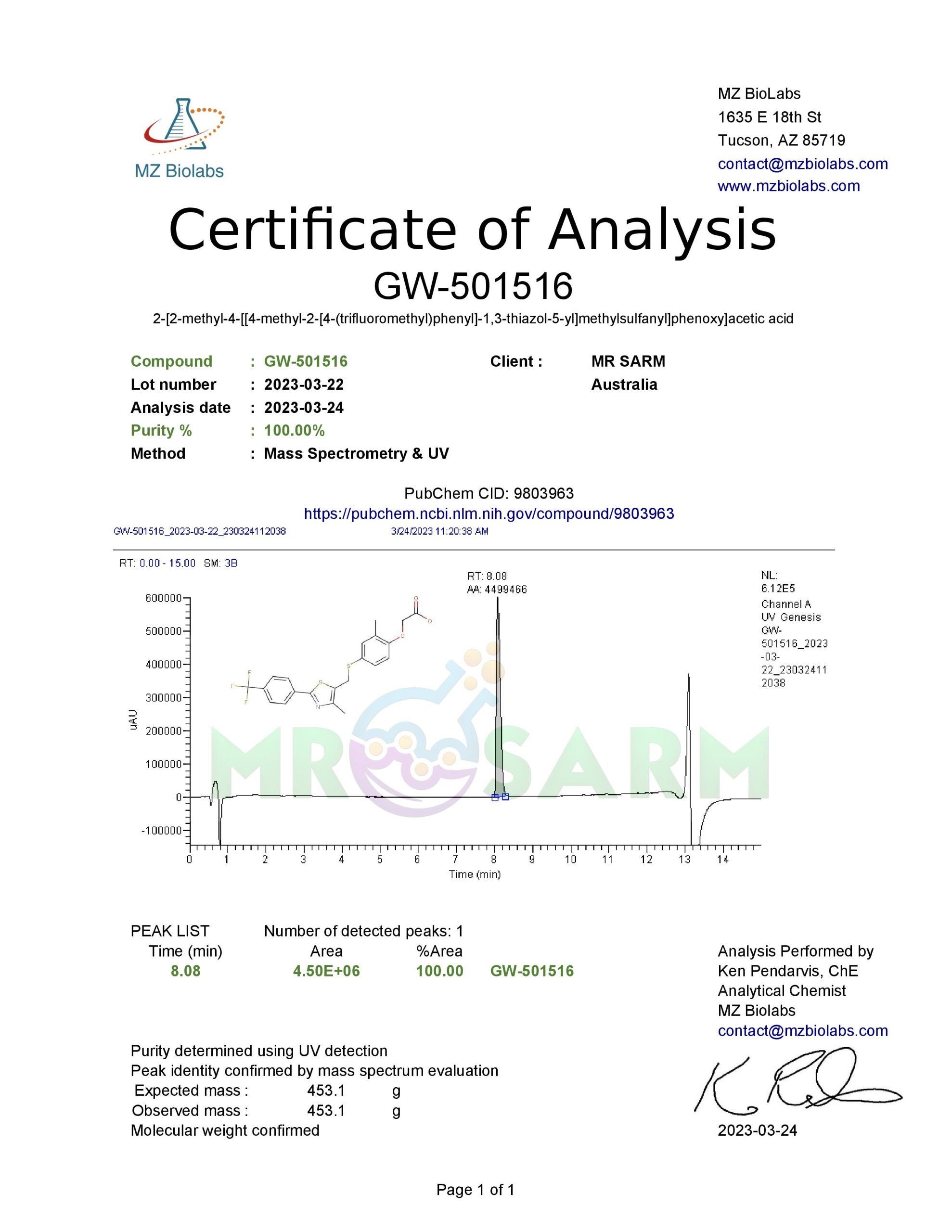 GW-501516 - CARDARINE 4 GW-501516 - CARDARINE - Image 2